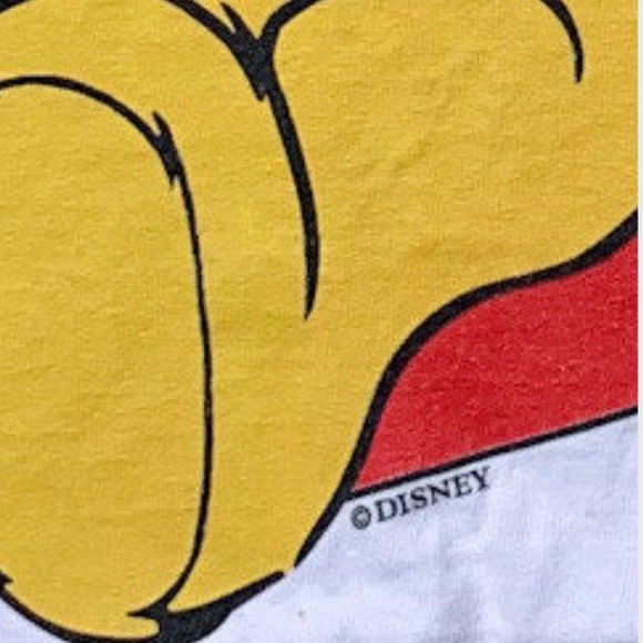 Vintage 90s Disney Winnie the Pooh "Be My Honey" White Tee Tultex (2XL fits XL) - Picture 5 of 10